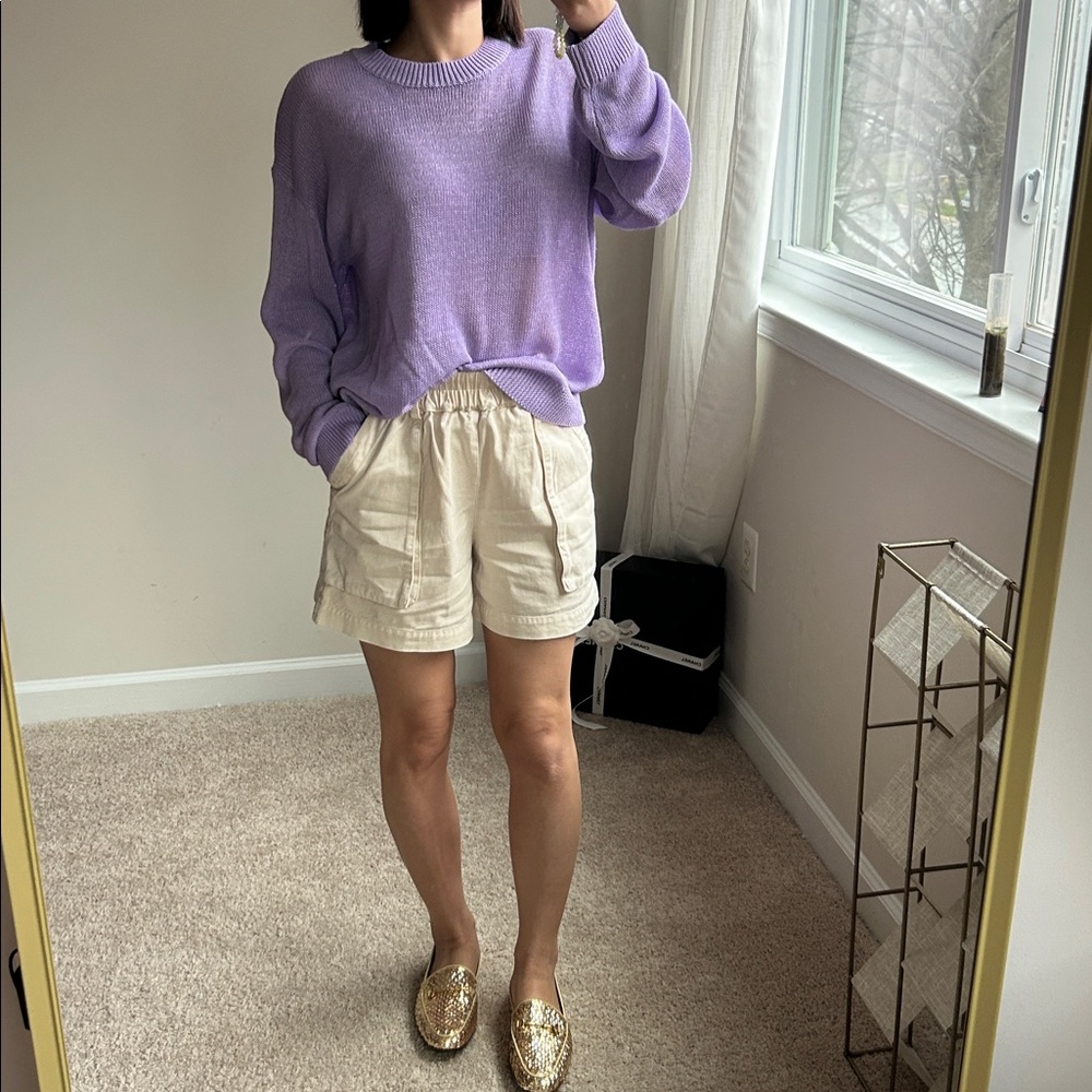 Zara lilac Knit top. S-M